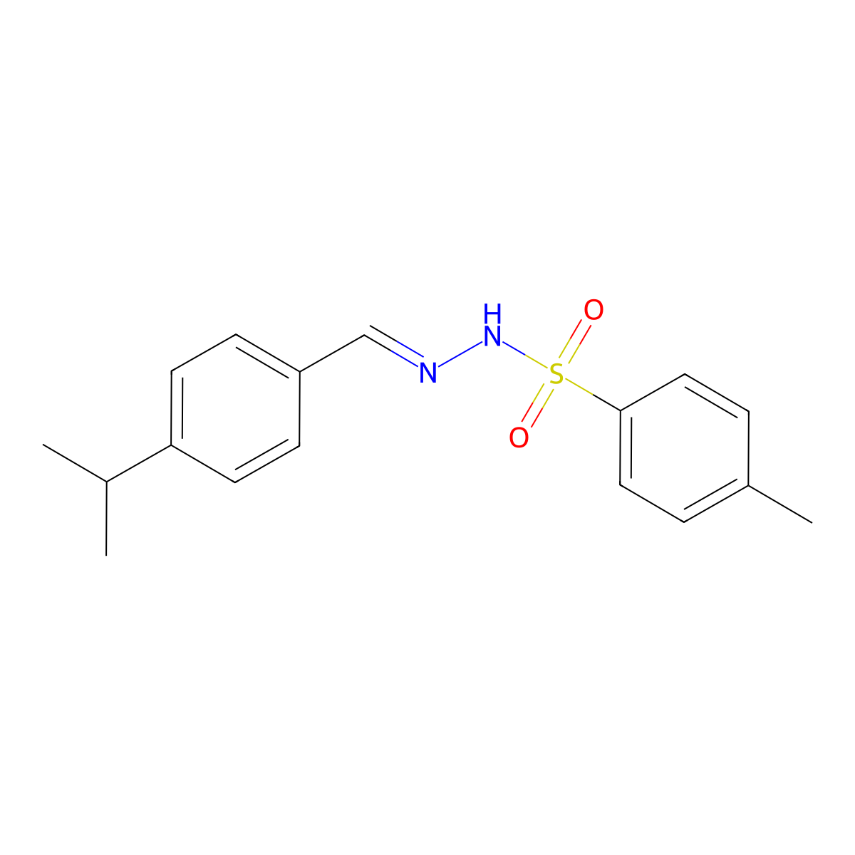 N'-(4-Isopropylbenzylidene)-4-methylbenzenesulfonohydrazide molecular structure, CAS 282541-94-0