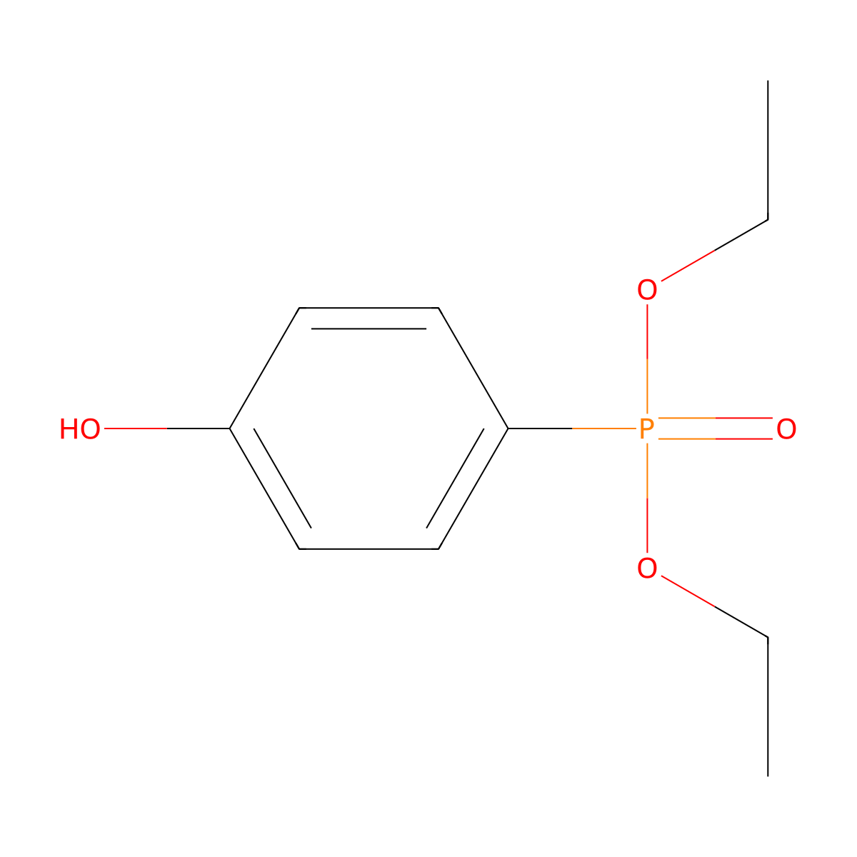 p-Diethoxyphosphorylphenol molecular structure, CAS 28255-39-2