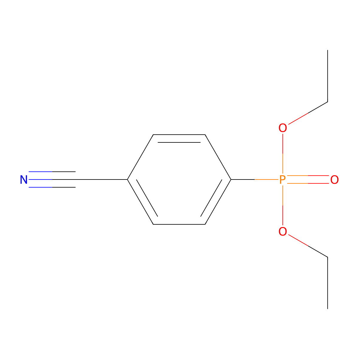 Diethyl (4-cyanophenyl)phosphonate molecular structure, CAS 28255-72-3