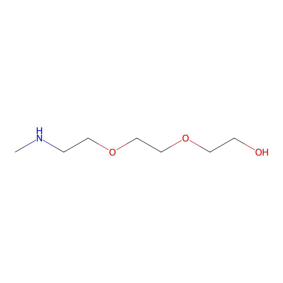 Hydroxy-PEG2-methylamine molecular structure, CAS 282551-10-4