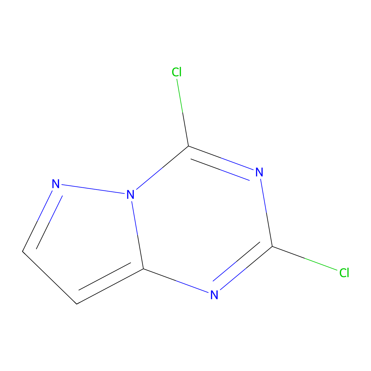 2,4-Dichloropyrazolo[1,5-A][1,3,5]triazine molecular structure, CAS 2825693-21-6