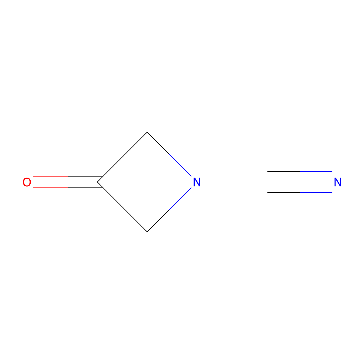 3-Oxoazetidine-1-carbonitrile molecular structure, CAS 2825836-53-9