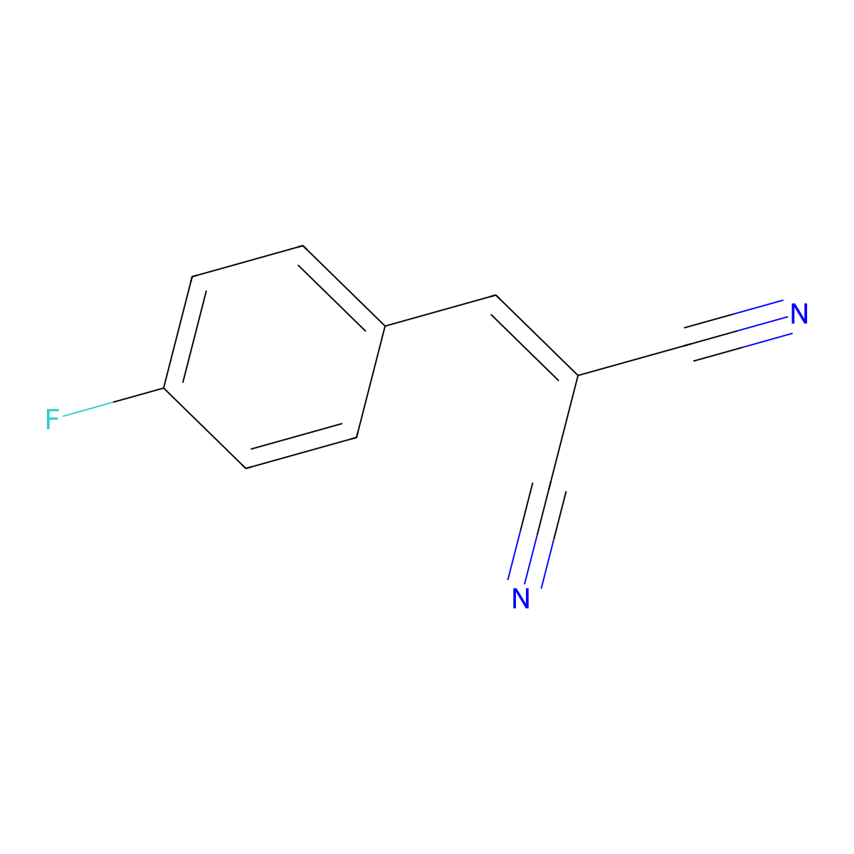 2-(4-Fluorobenzylidene)malononitrile molecular structure, CAS 2826-22-4