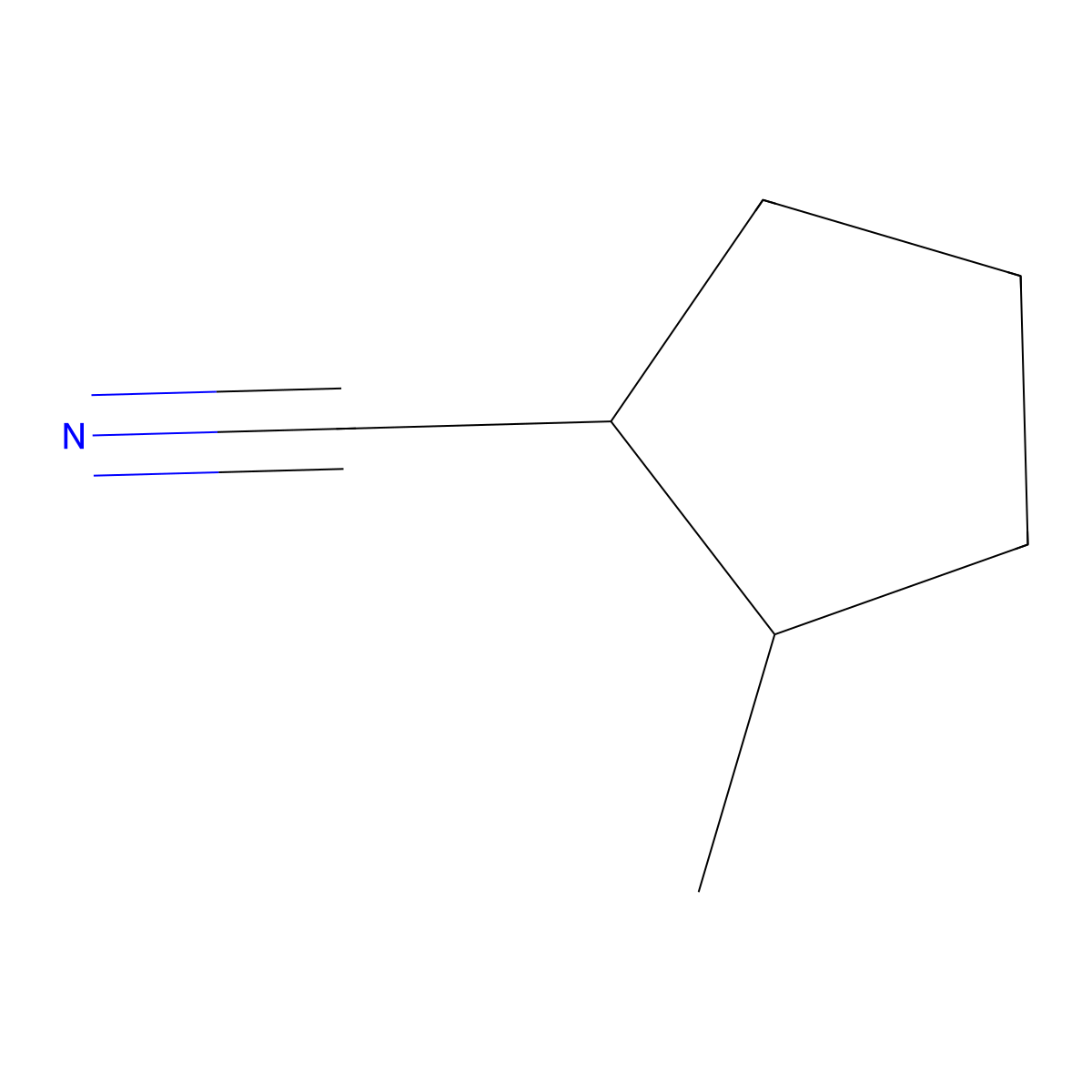 2-Methylcyclopentane-1-carbonitrile molecular structure, CAS 2826-50-8