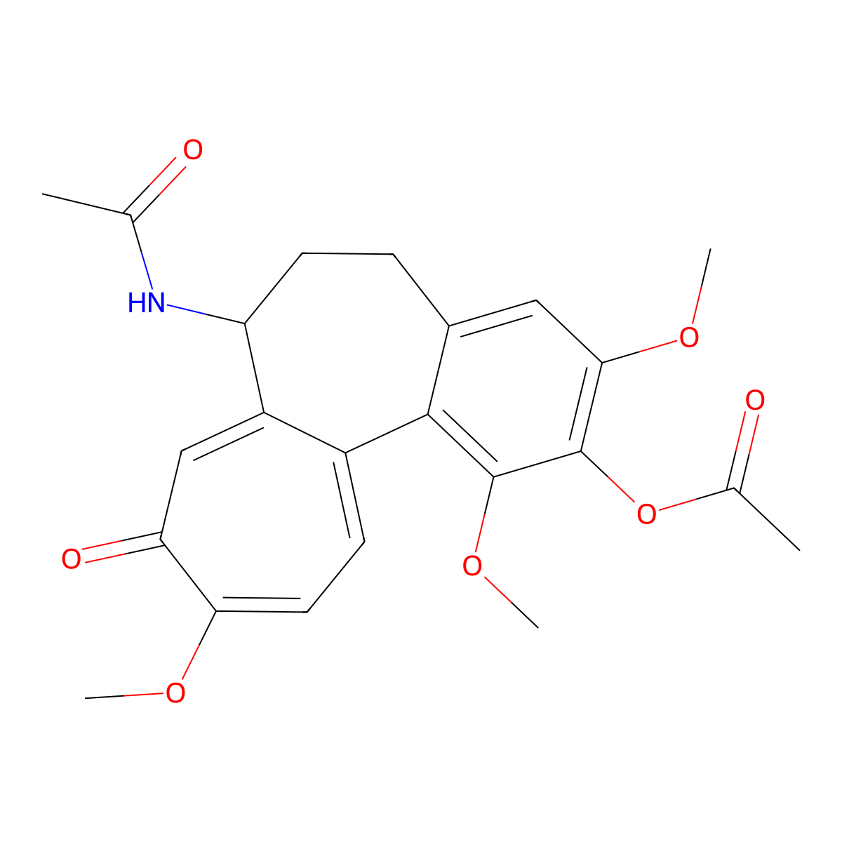 O2-Demethylcolchicine acetate (ester) molecular structure, CAS 2826-82-6