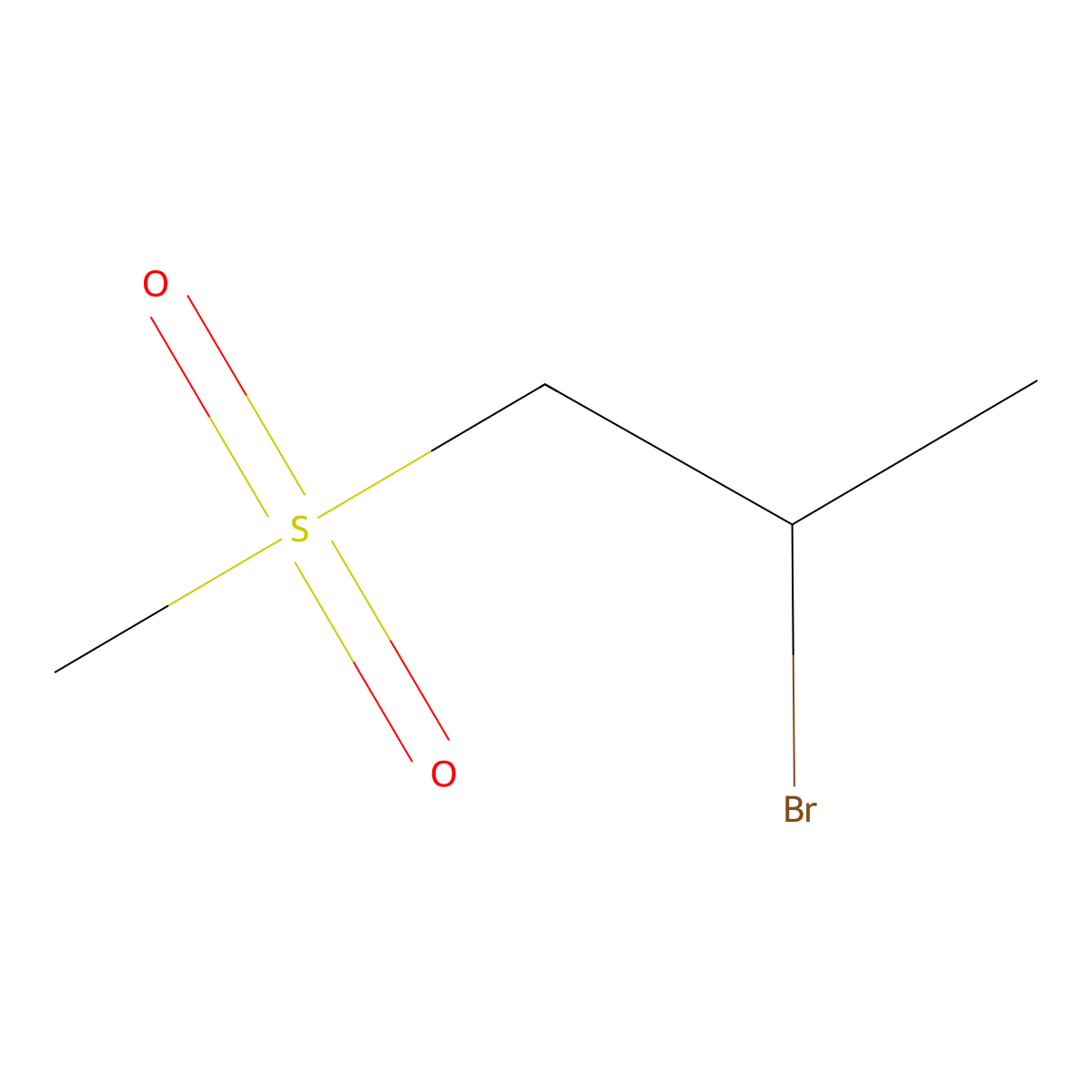 2-Bromo-1-methylsulfonylpropane molecular structure, CAS 2826247-66-7