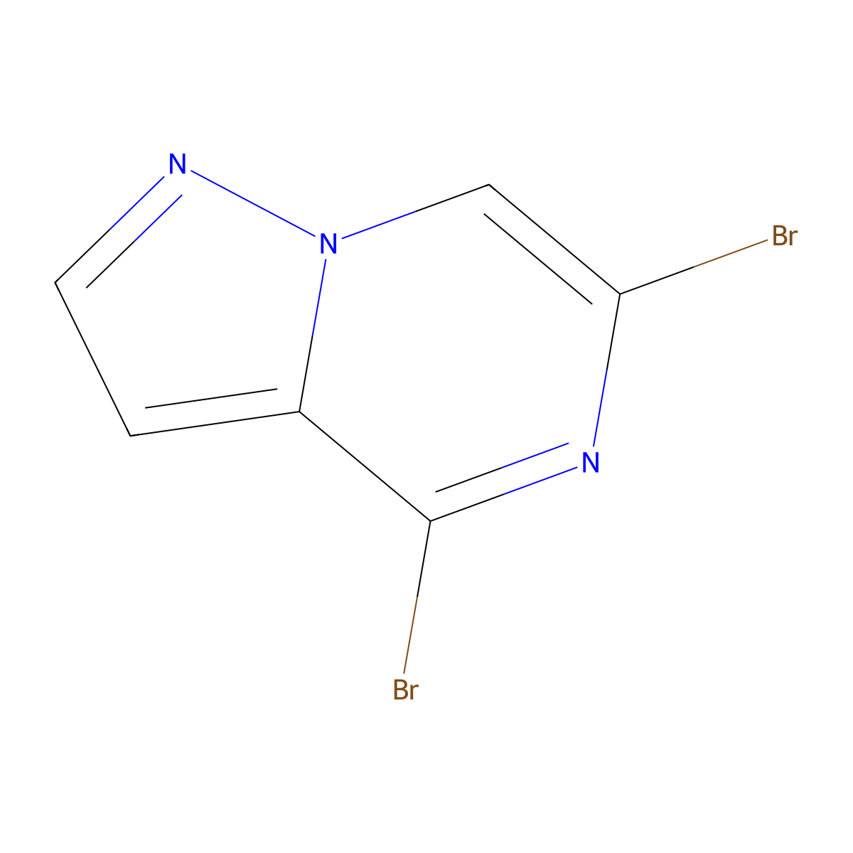 4,6-Dibromopyrazolo[1,5-a]pyrazine molecular structure, CAS 2826916-32-7