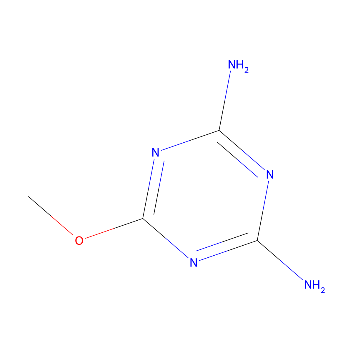 6-Methoxyguanamine molecular structure, CAS 2827-45-4