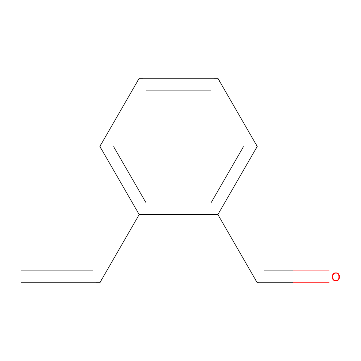 Benzaldehyde, 2-ethenyl- molecular structure, CAS 28272-96-0
