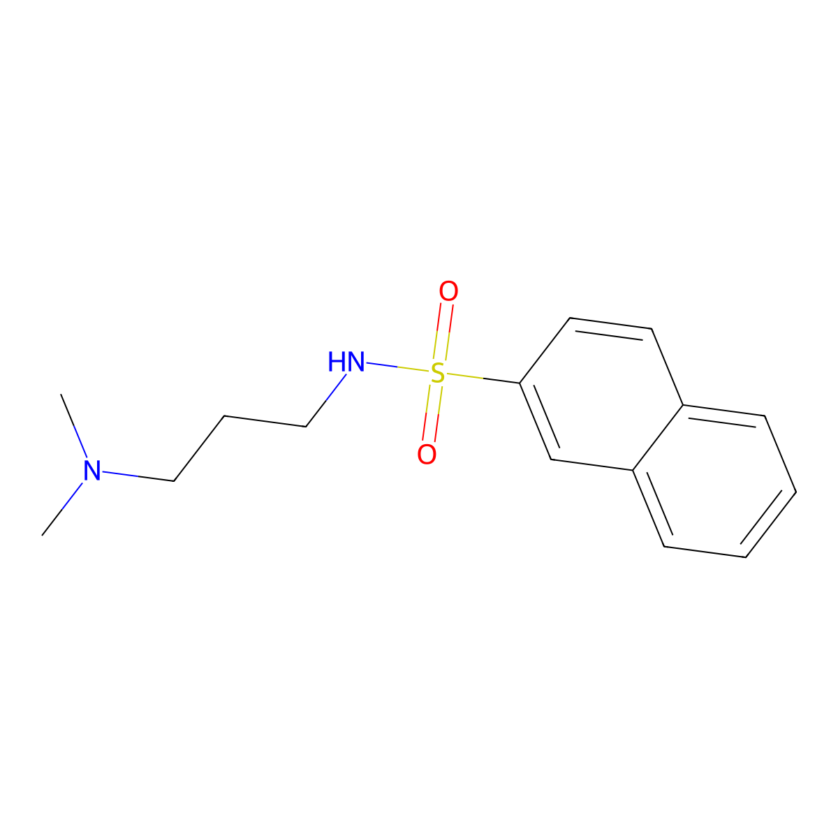 N-[3-(dimethylamino)propyl]naphthalene-2-sulfonamide molecular structure, CAS 282720-12-1