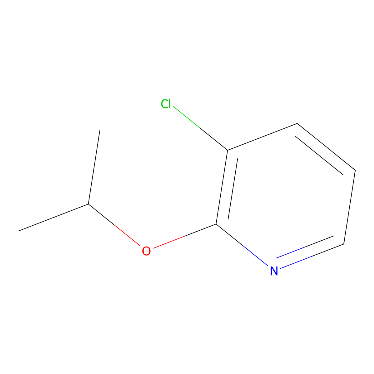 3-Chloro-2-isopropoxypyridine molecular structure, CAS 282723-22-2