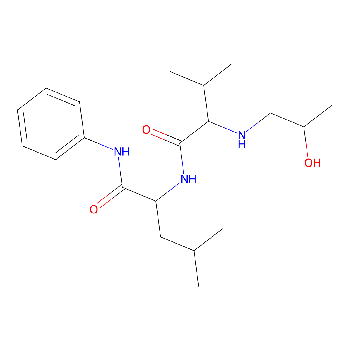 N-((RS)-2-Hydroxy-propyl)-Val-Leu-anilide molecular structure, CAS 282726-24-3