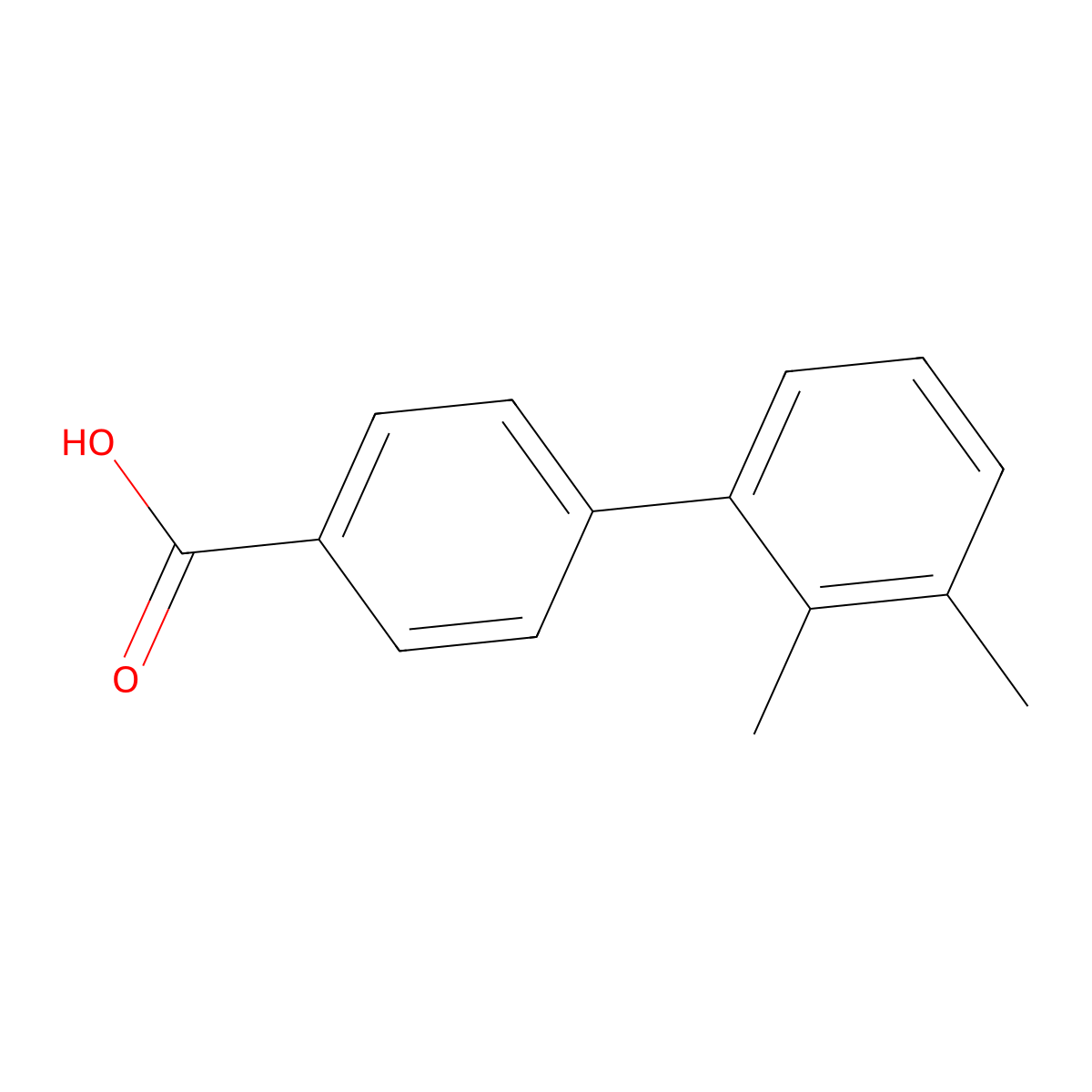4-(2,3-Dimethylphenyl)benzoic acid molecular structure, CAS 282727-27-9