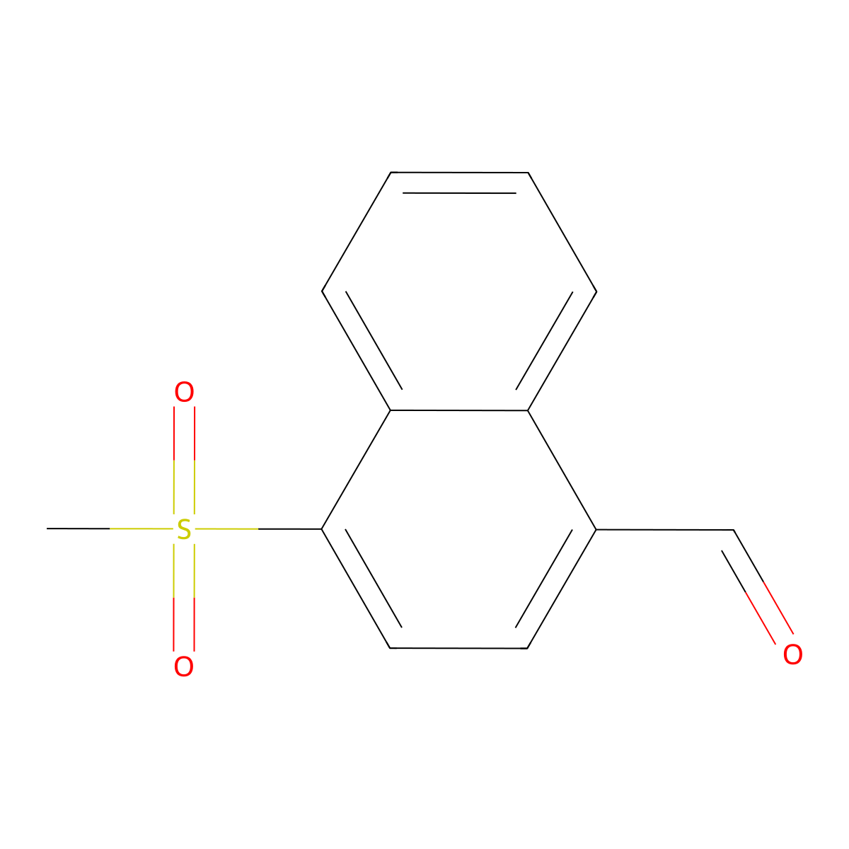 4-(Methylsulfonyl)-1-naphthaldehyde molecular structure, CAS 282728-19-2