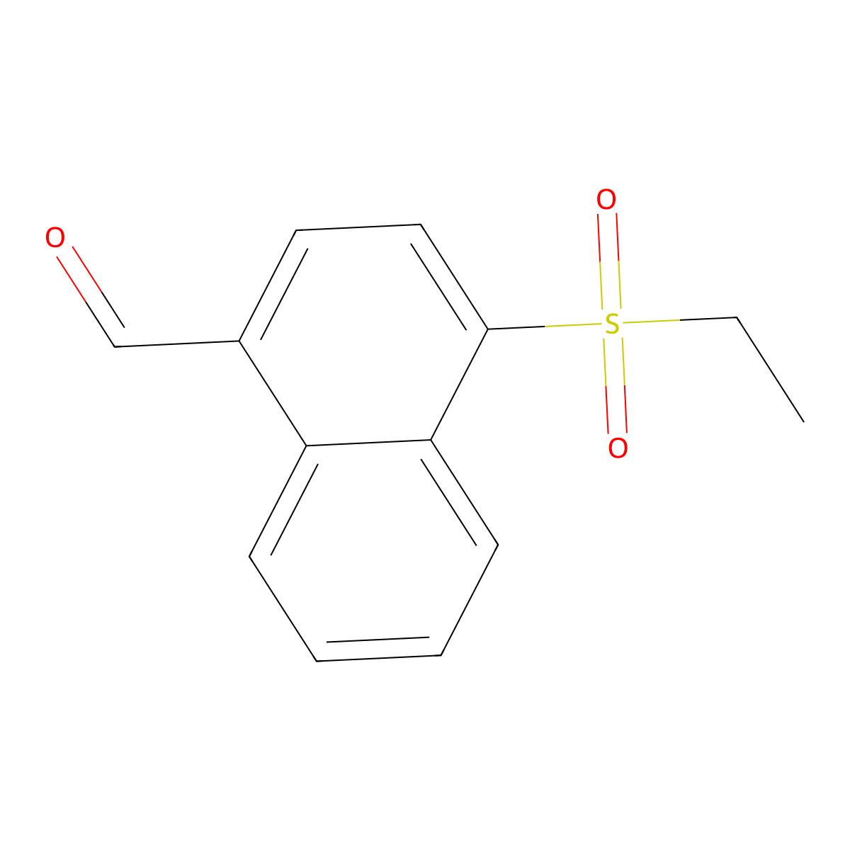 4-(Ethylsulfonyl)-1-naphthaldehyde molecular structure, CAS 282728-20-5