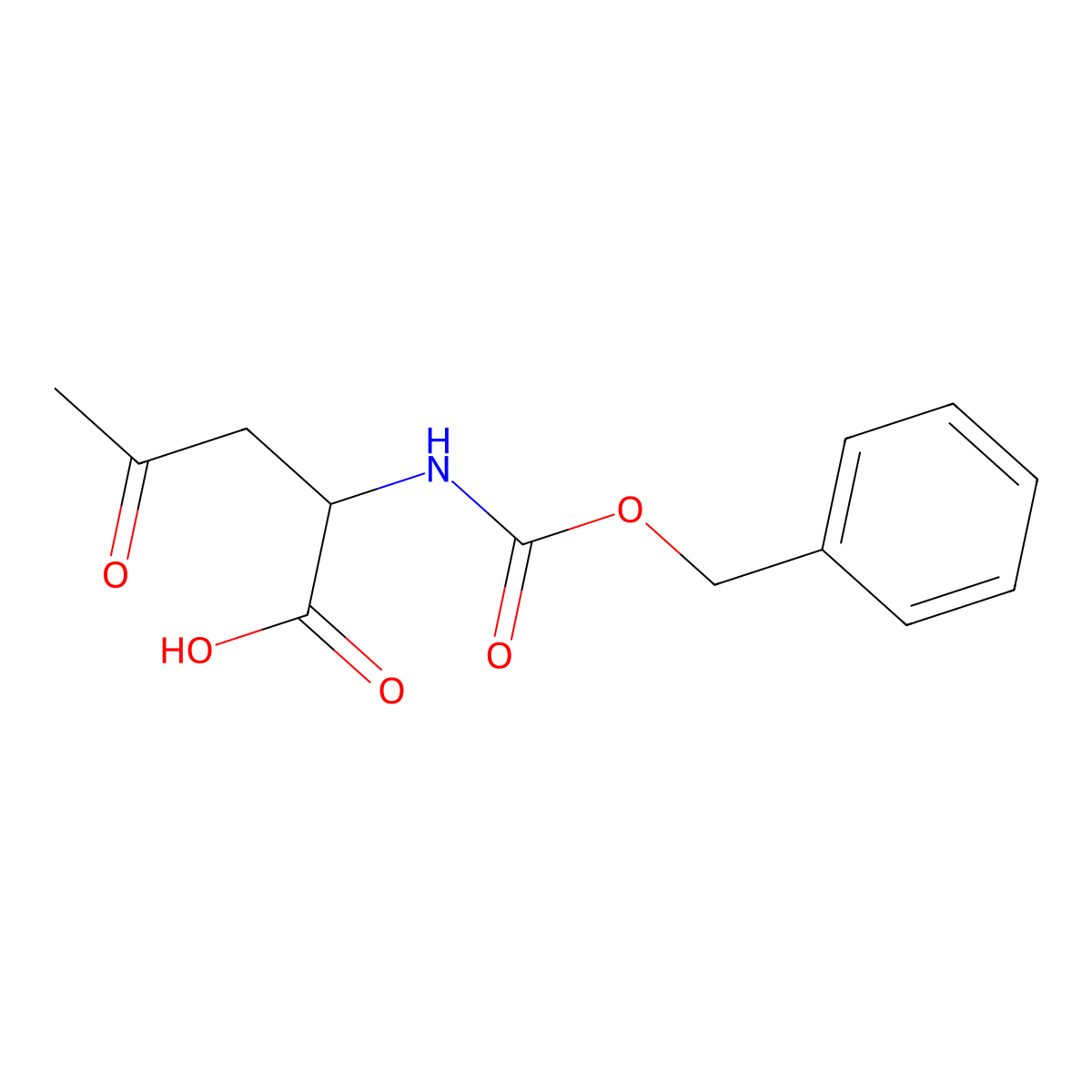 (2R)-2-{[(benzyloxy)carbonyl]amino}-4-oxopentanoic acid molecular structure, CAS 2827282-70-0