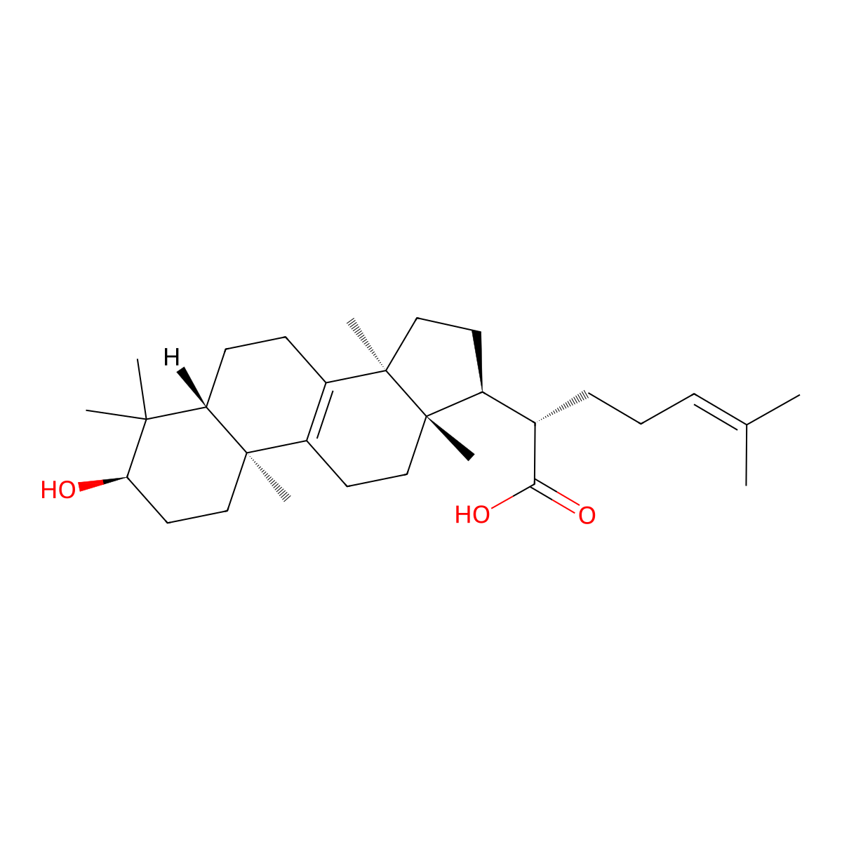 alpha-Elemolic acid molecular structure, CAS 28282-27-1