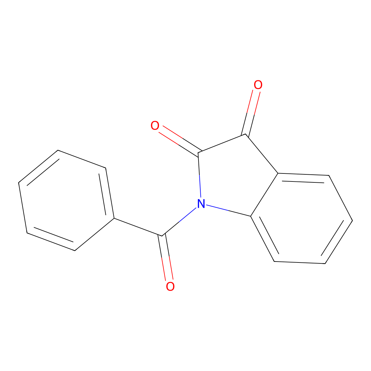 N-Benzoylisatin molecular structure, CAS 28284-05-1