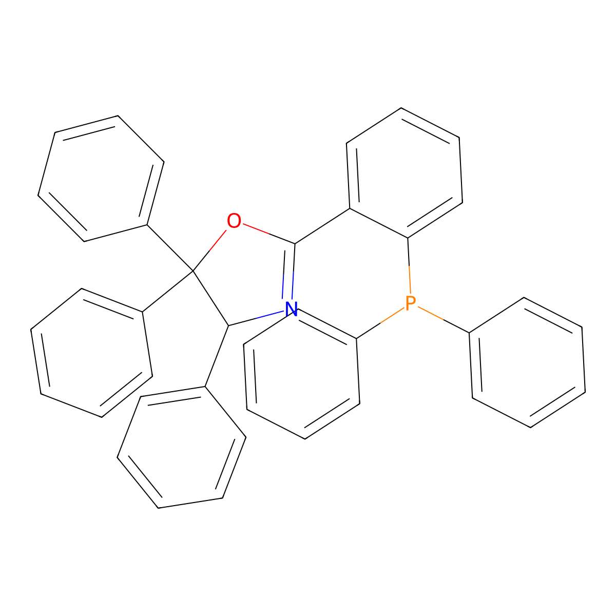 (S)-2-(2-(Diphenylphosphanyl)phenyl)-4,5,5-triphenyl-4,5-dihydrooxazole molecular structure, CAS 2828432-25-1