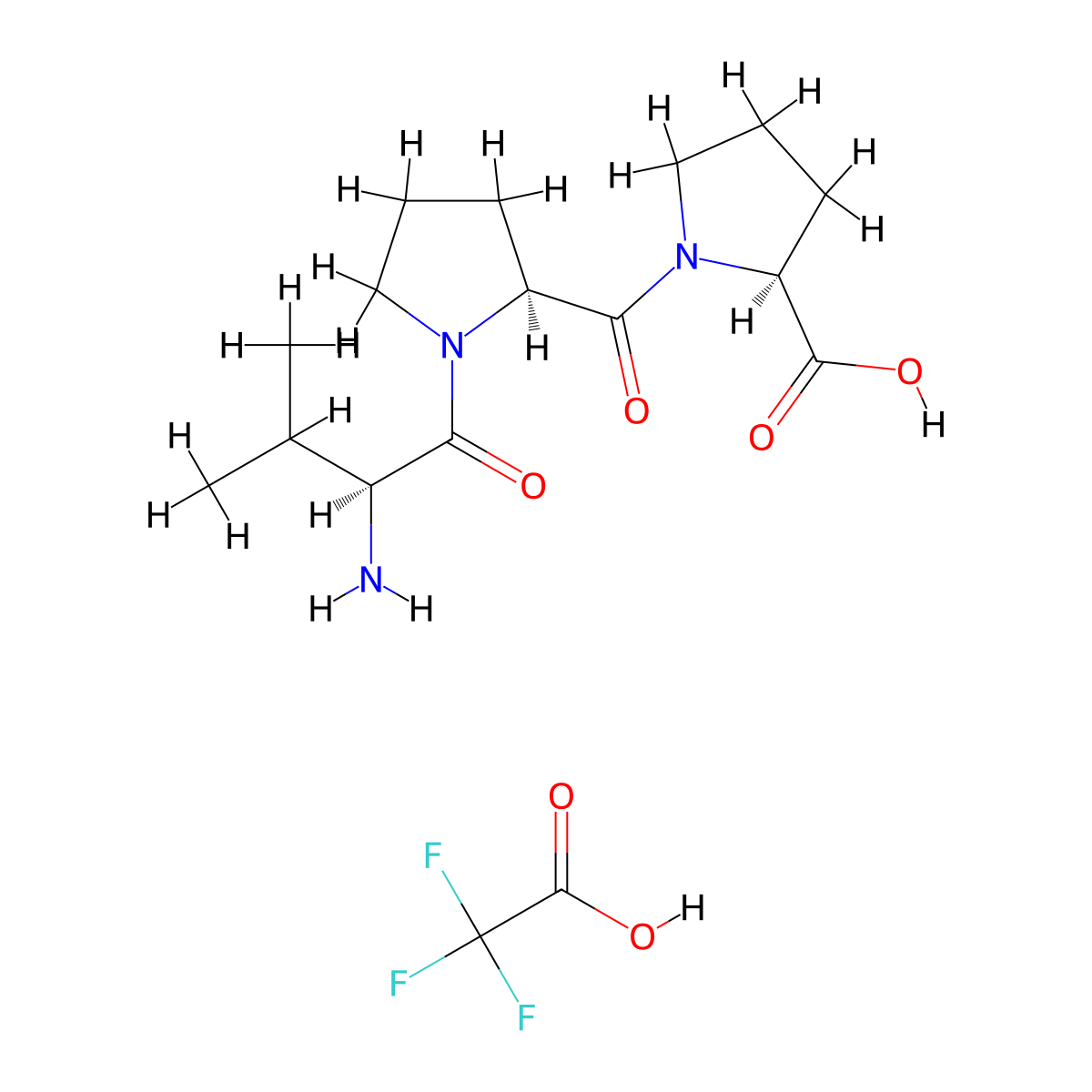 H-Val-Pro-Pro-OH TFA molecular structure, CAS 2828433-08-3
