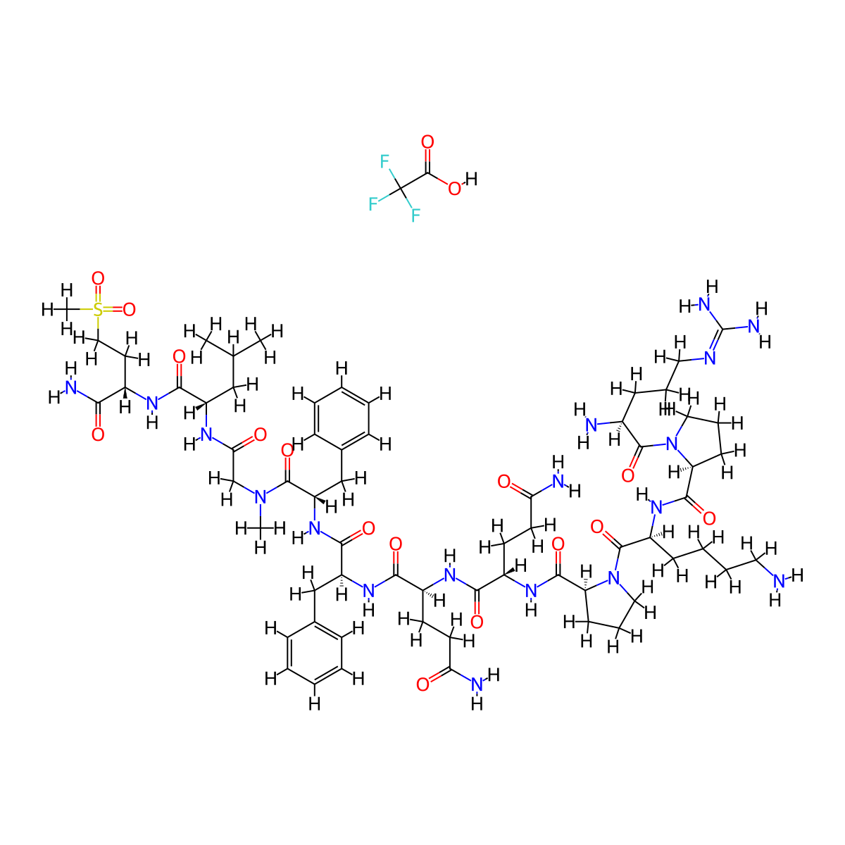 [Sar9,Met(O2)11]-Substance P TFA molecular structure, CAS 2828433-10-7