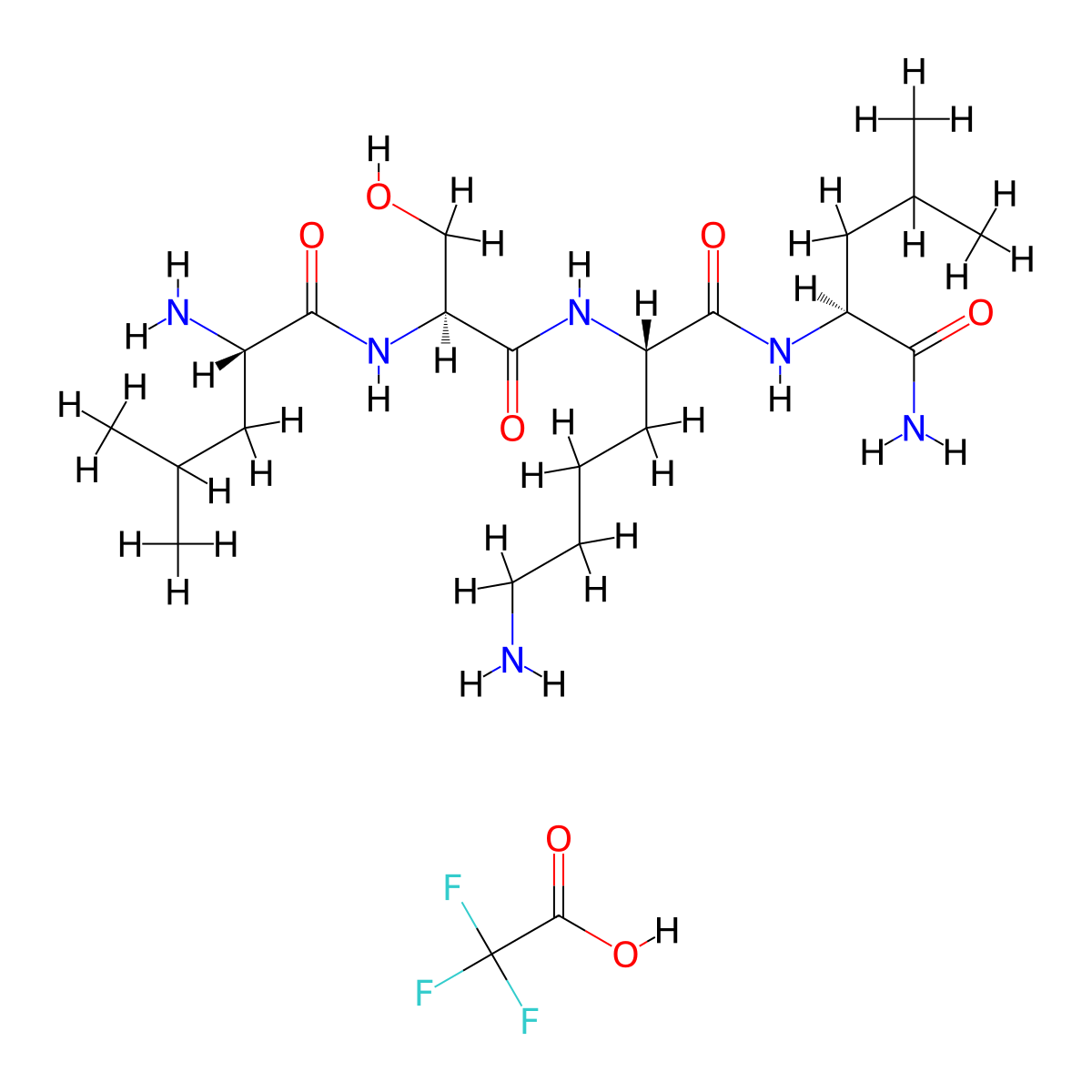 LSKL, Inhibitor of Thrombospondin (TSP-1) (TFA) molecular structure, CAS 2828433-17-4