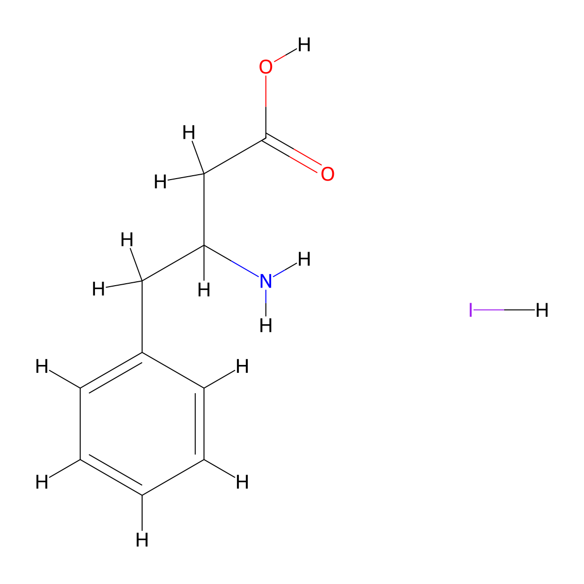 3-Amino-4-phenylbutanoic acid hydroiodide molecular structure, CAS 2828433-54-9