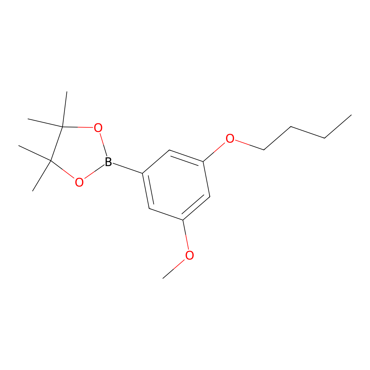 2-(3-Butoxy-5-methoxyphenyl)-4,4,5,5-tetramethyl-1,3,2-dioxaborolane molecular structure, CAS 2828439-52-5