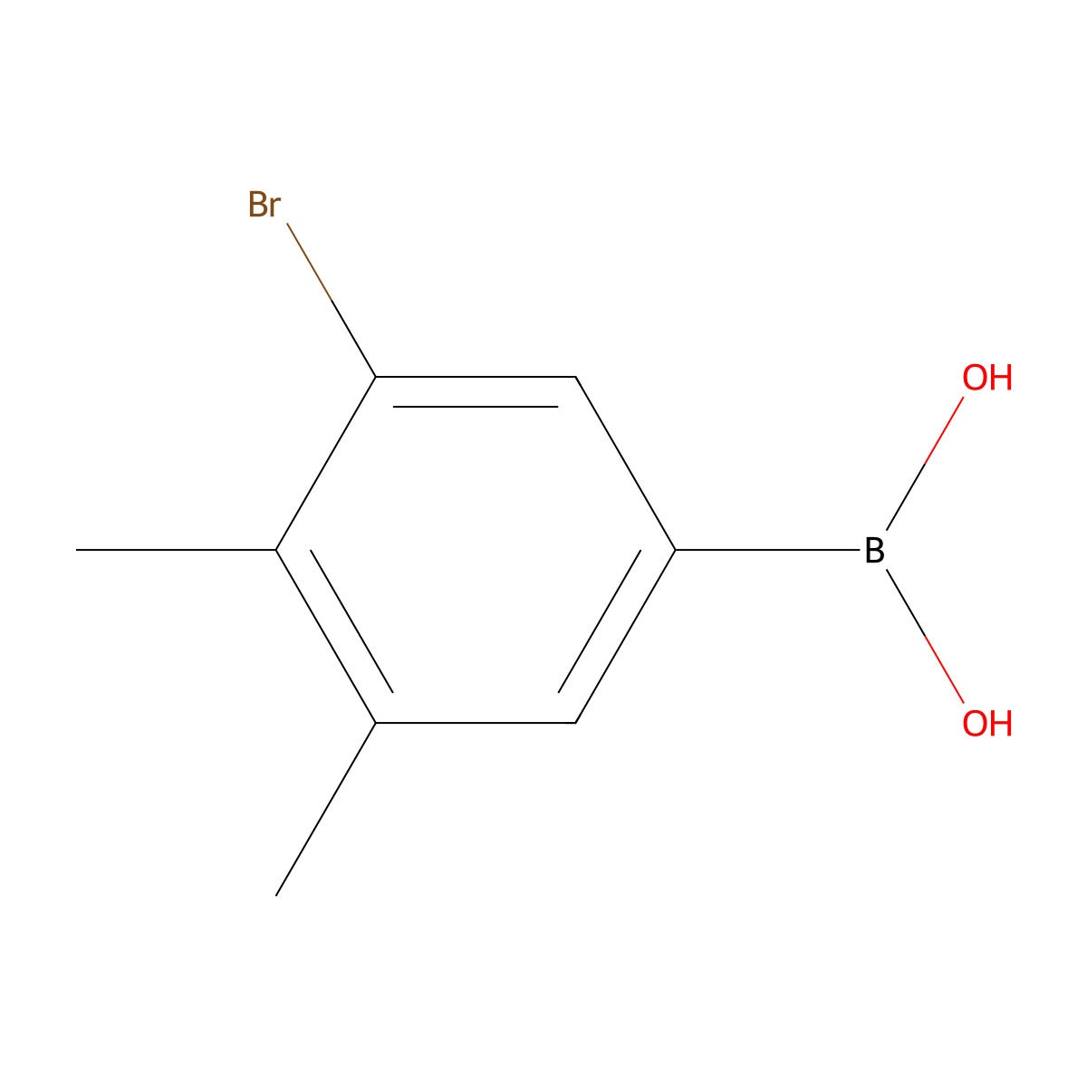 (3-Bromo-4,5-dimethylphenyl)boronic acid molecular structure, CAS 2828439-67-2