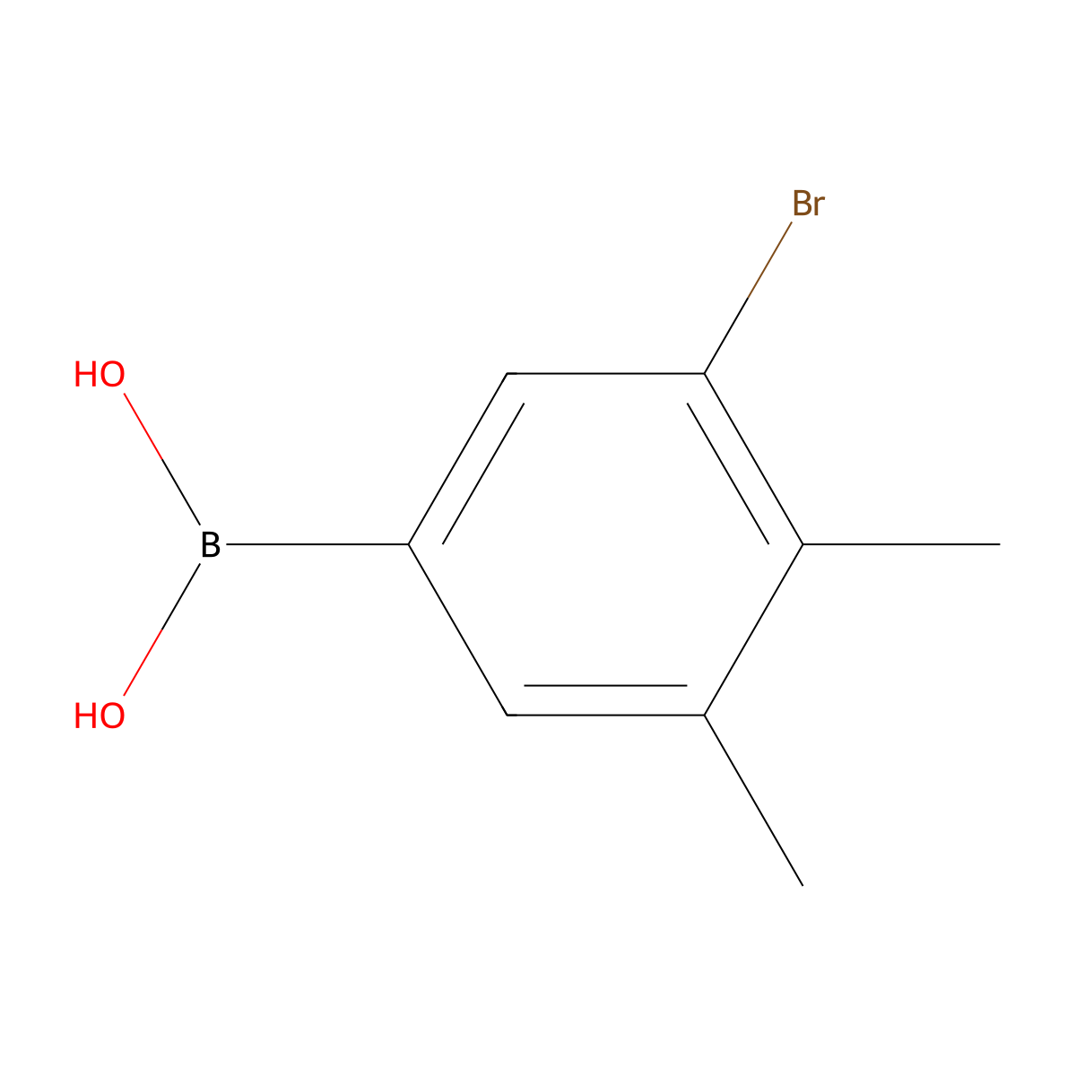 (3-Bromo-4,5-dimethylphenyl)boronic acid molecular structure, CAS 2828439-67-2