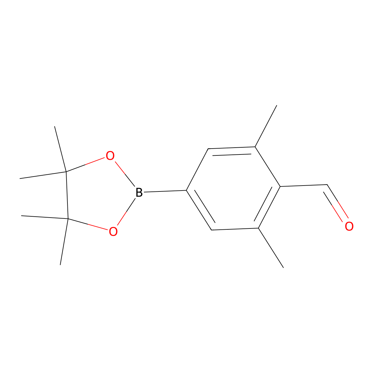 2,6-Dimethyl-4-(4,4,5,5-tetramethyl-1,3,2-dioxaborolan-2-yl)benzaldehyde molecular structure, CAS 2828440-05-5