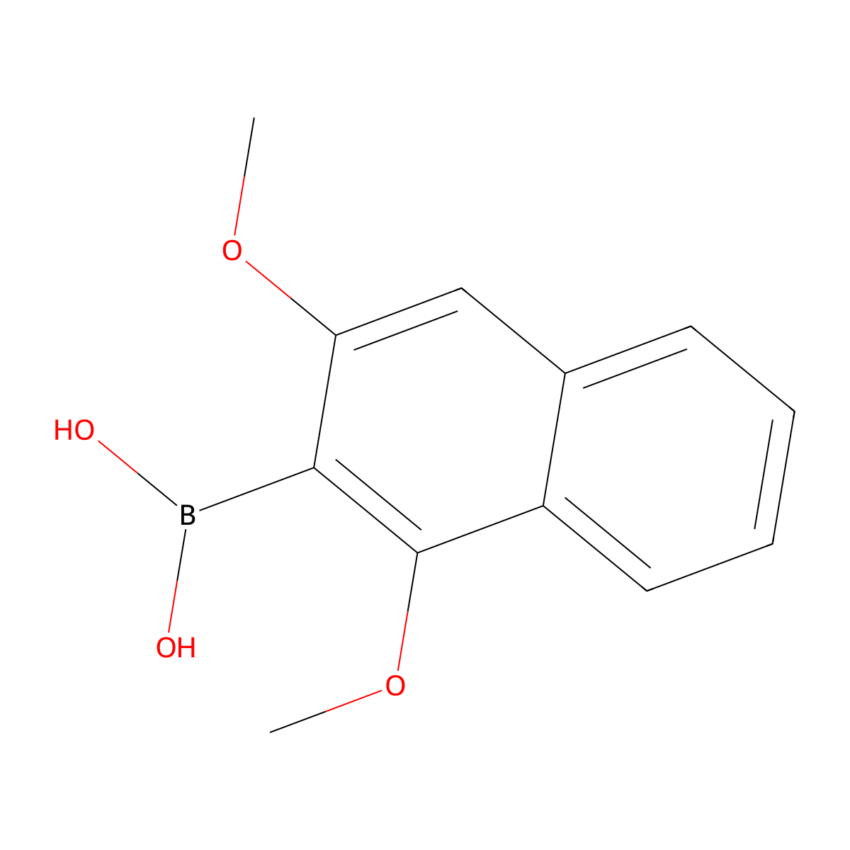 (1,3-Dimethoxynaphthalen-2-yl)boronic acid molecular structure, CAS 2828446-95-1