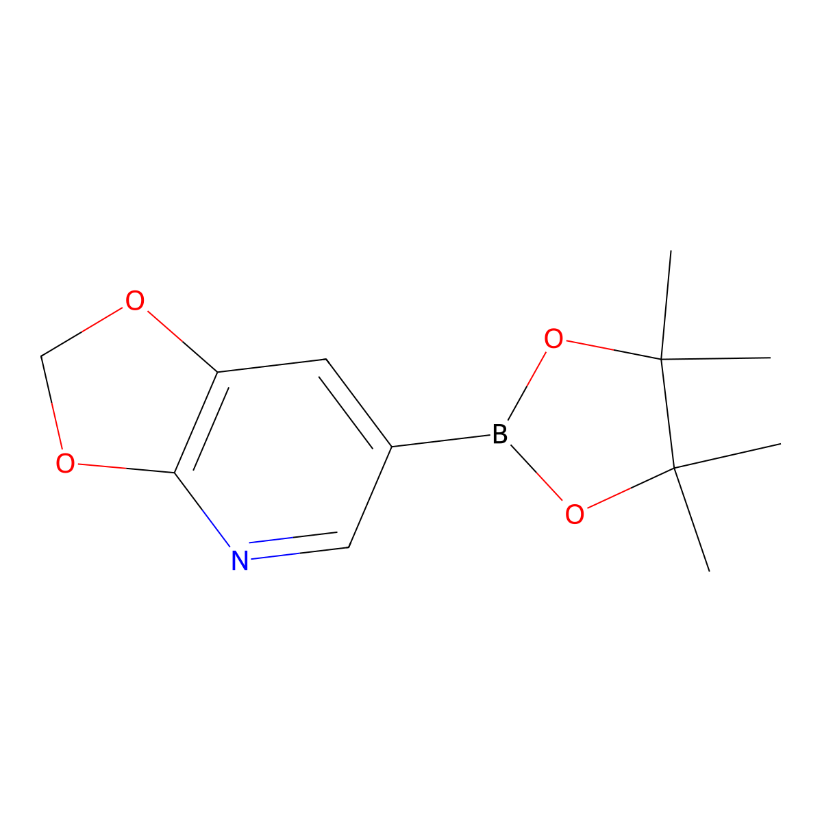 6-(4,4,5,5-Tetramethyl-1,3,2-dioxaborolan-2-yl)-[1,3]dioxolo[4,5-b]pyridine molecular structure, CAS 2828447-00-1