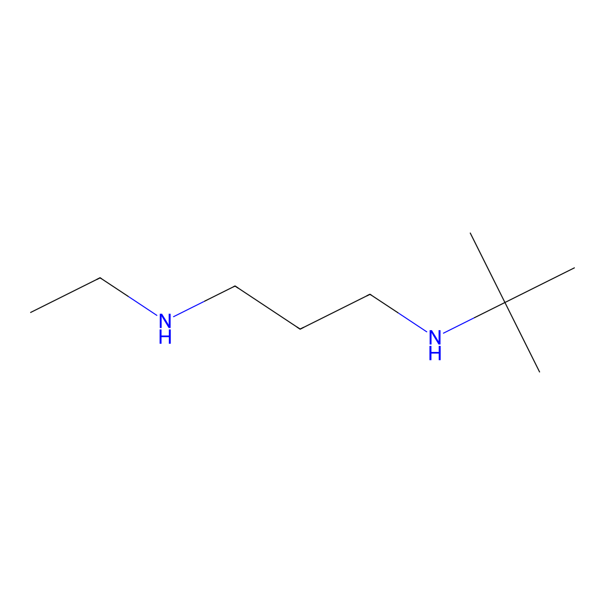 N1-(tert-Butyl)-N3-ethyl-1,3-propanediamine molecular structure, CAS 28286-19-3