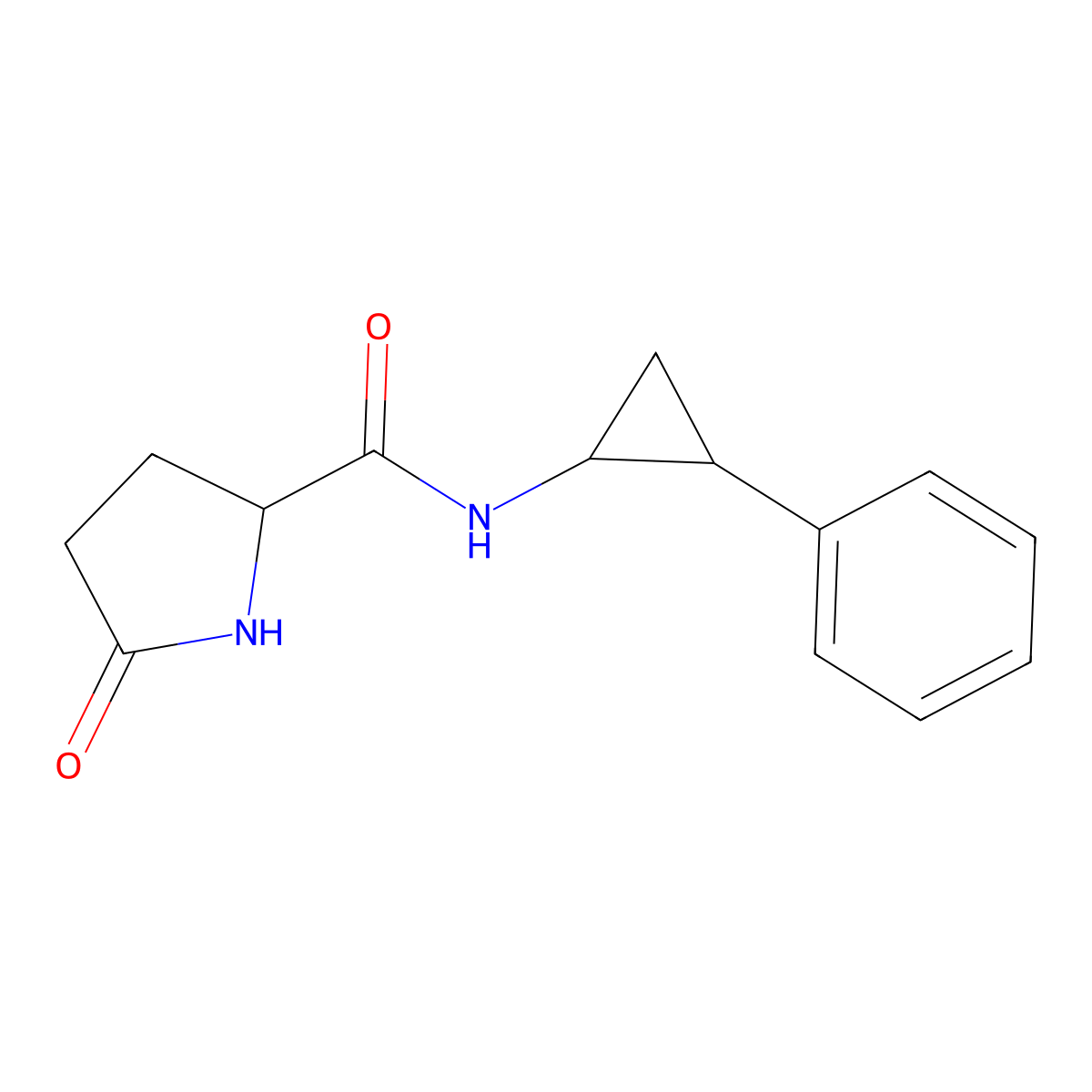 Cypromin molecular structure, CAS 2829-19-8