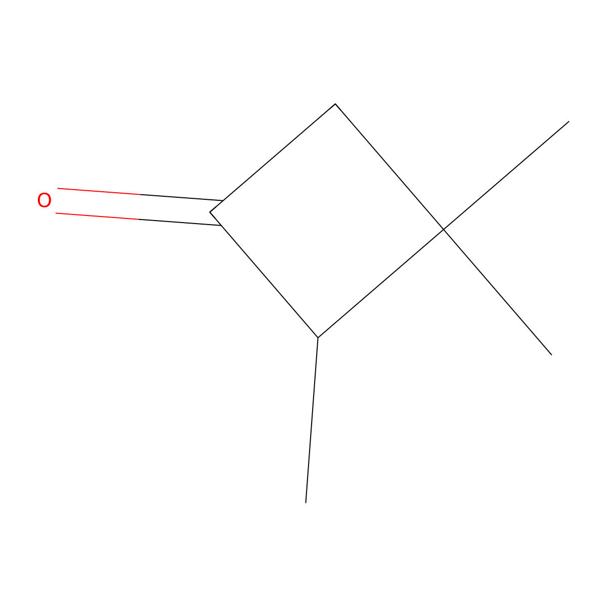 2,3,3-Trimethylcyclobutan-1-one molecular structure, CAS 28290-01-9