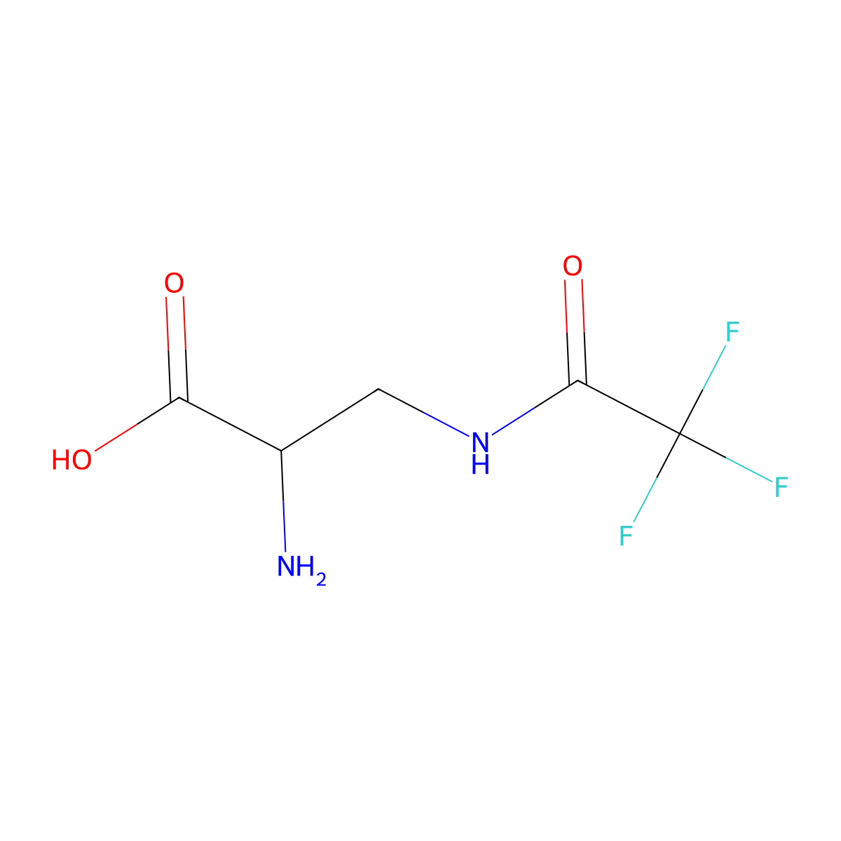 (2R)-2-amino-3-(trifluoroacetamido)propanoic acid molecular structure, CAS 2829000-75-9
