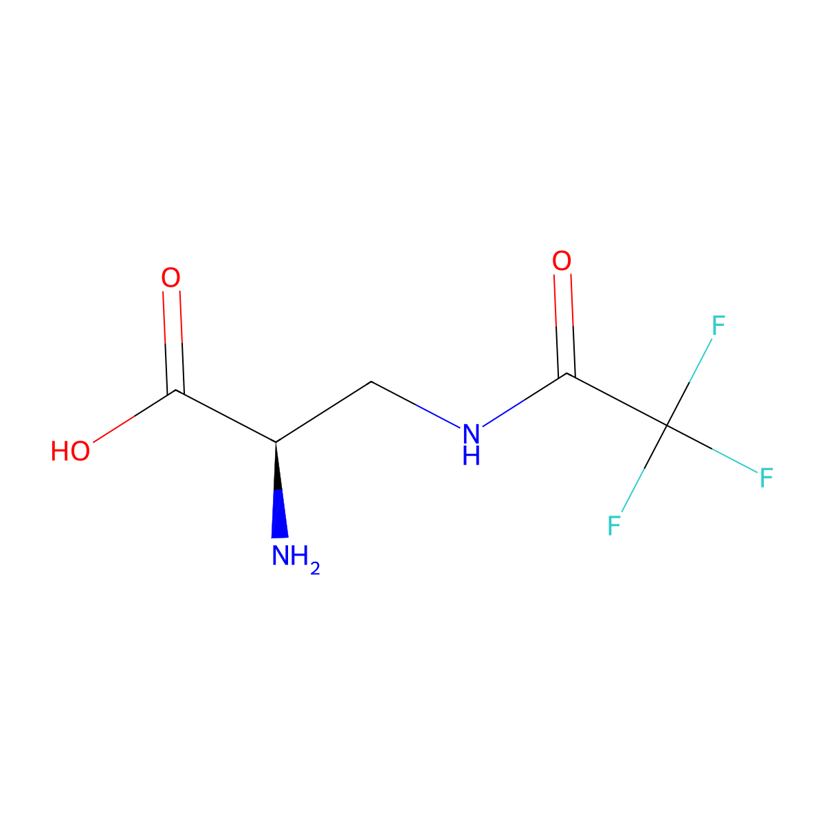 (2R)-2-amino-3-(trifluoroacetamido)propanoic acid molecular structure, CAS 2829000-75-9