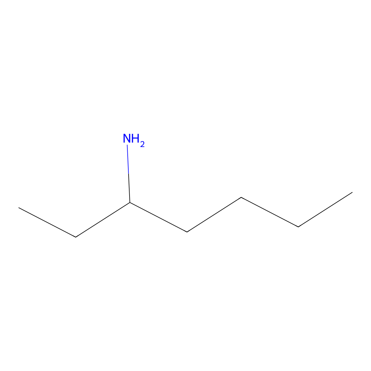 3-Heptanamine molecular structure, CAS 28292-42-4