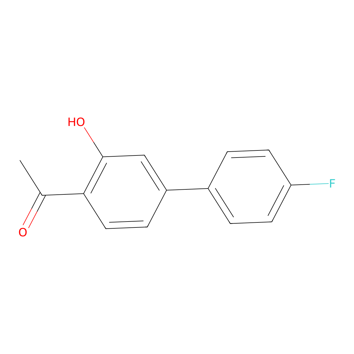 1-(4'-fluoro-3-hydroxy[1,1'-biphenyl]-4-yl)Ethanone molecular structure, CAS 2829260-82-2