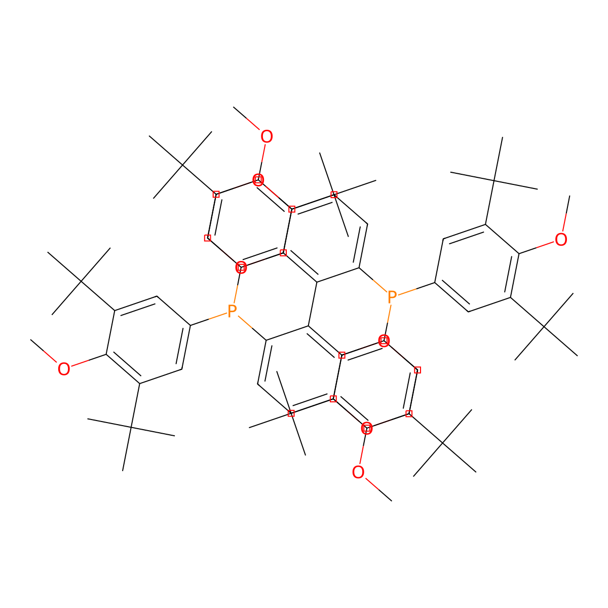 (5S)-6,6'-Bis(bis(3,5-di-tert-butyl-4-methoxyphenyl)phosphaneyl)-2,2',3,3'-tetrahydro-5,5'-bibenzo[b][1,4]dioxine molecular structure, CAS 2829282-12-2