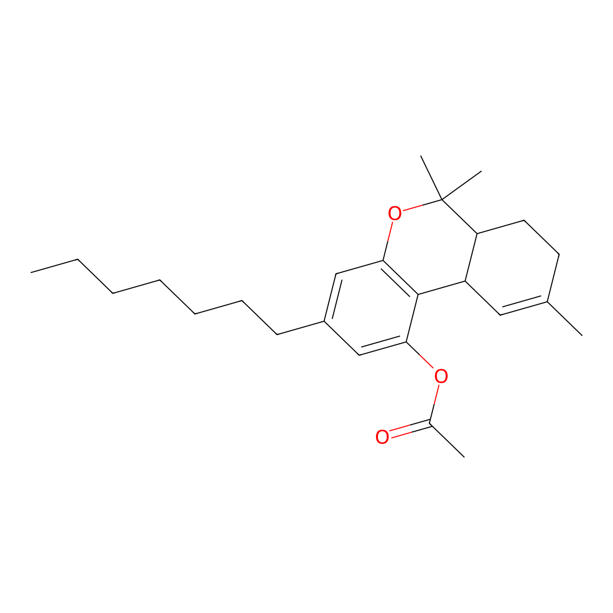 Delta9-THCP Acetate molecular structure, CAS 2829292-82-0