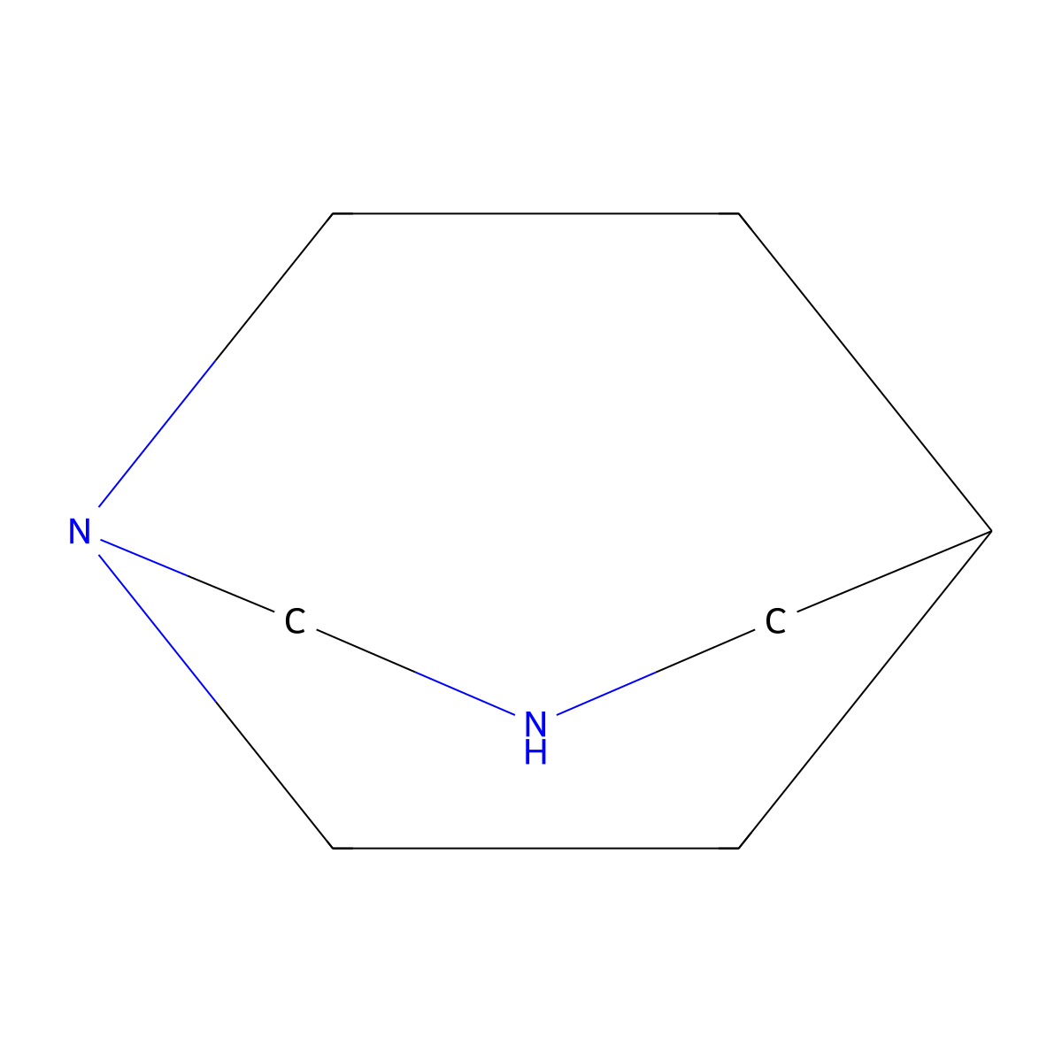 1,3-Diazabicyclo[3.2.2]nonane molecular structure, CAS 283-25-0