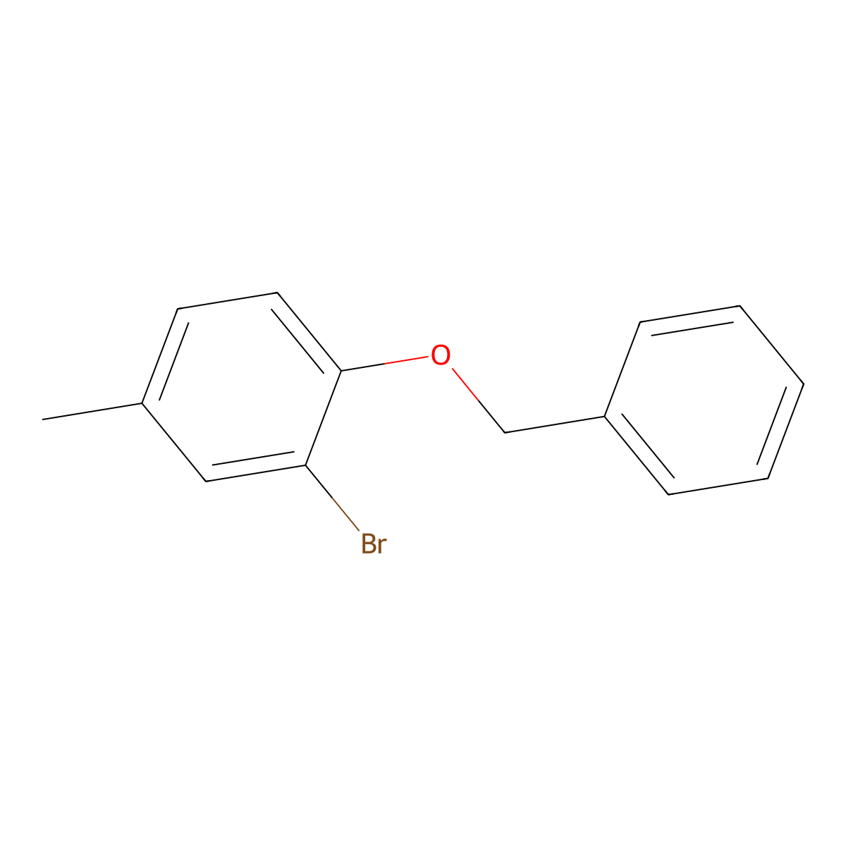 1-(Benzyloxy)-2-bromo-4-methylbenzene molecular structure, CAS 2830-53-7