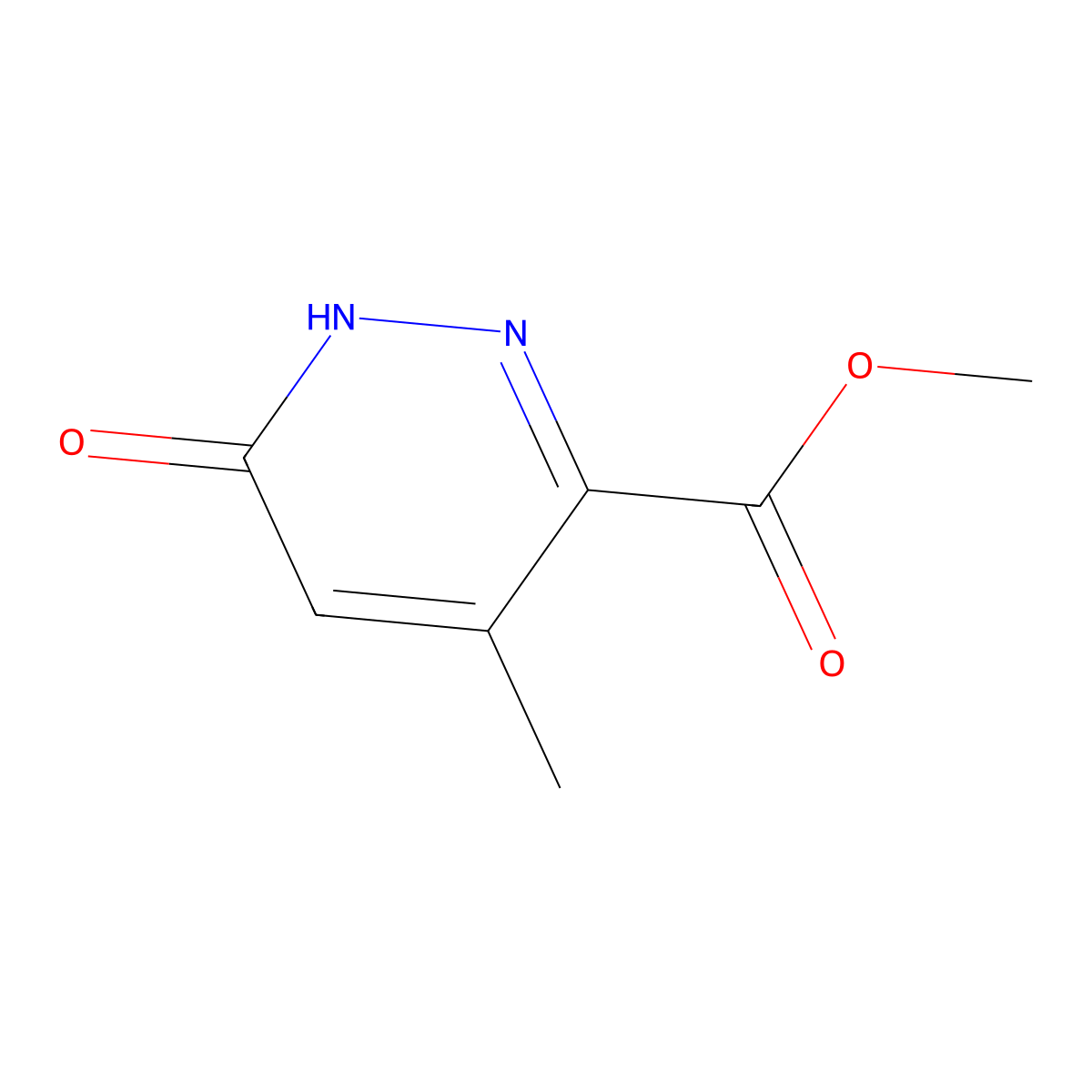 Methyl 6-hydroxy-4-methyl-pyridazine-3-carboxylate molecular structure, CAS 2830276-35-0