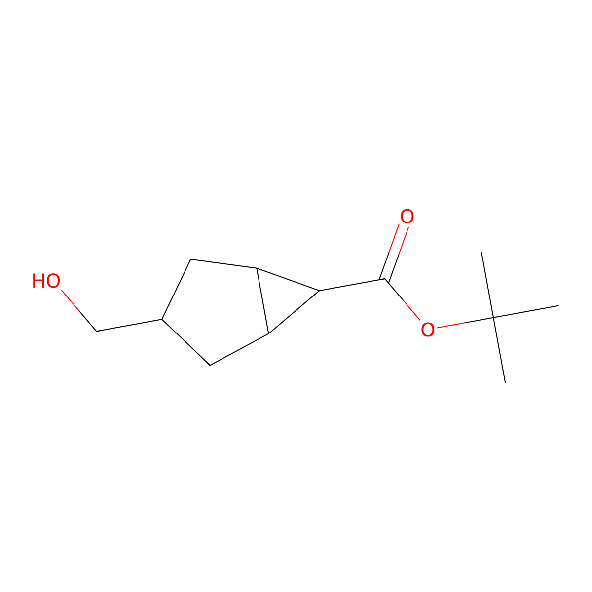 Tert-butyl 3-(hydroxymethyl)bicyclo[3.1.0]hexane-6-carboxylate molecular structure, CAS 2830286-70-7