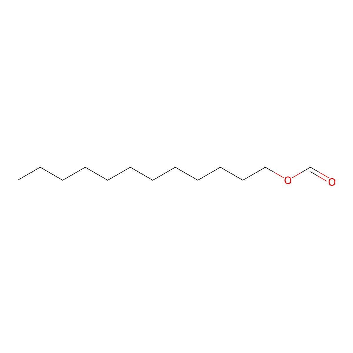 Dodecyl formate molecular structure, CAS 28303-42-6