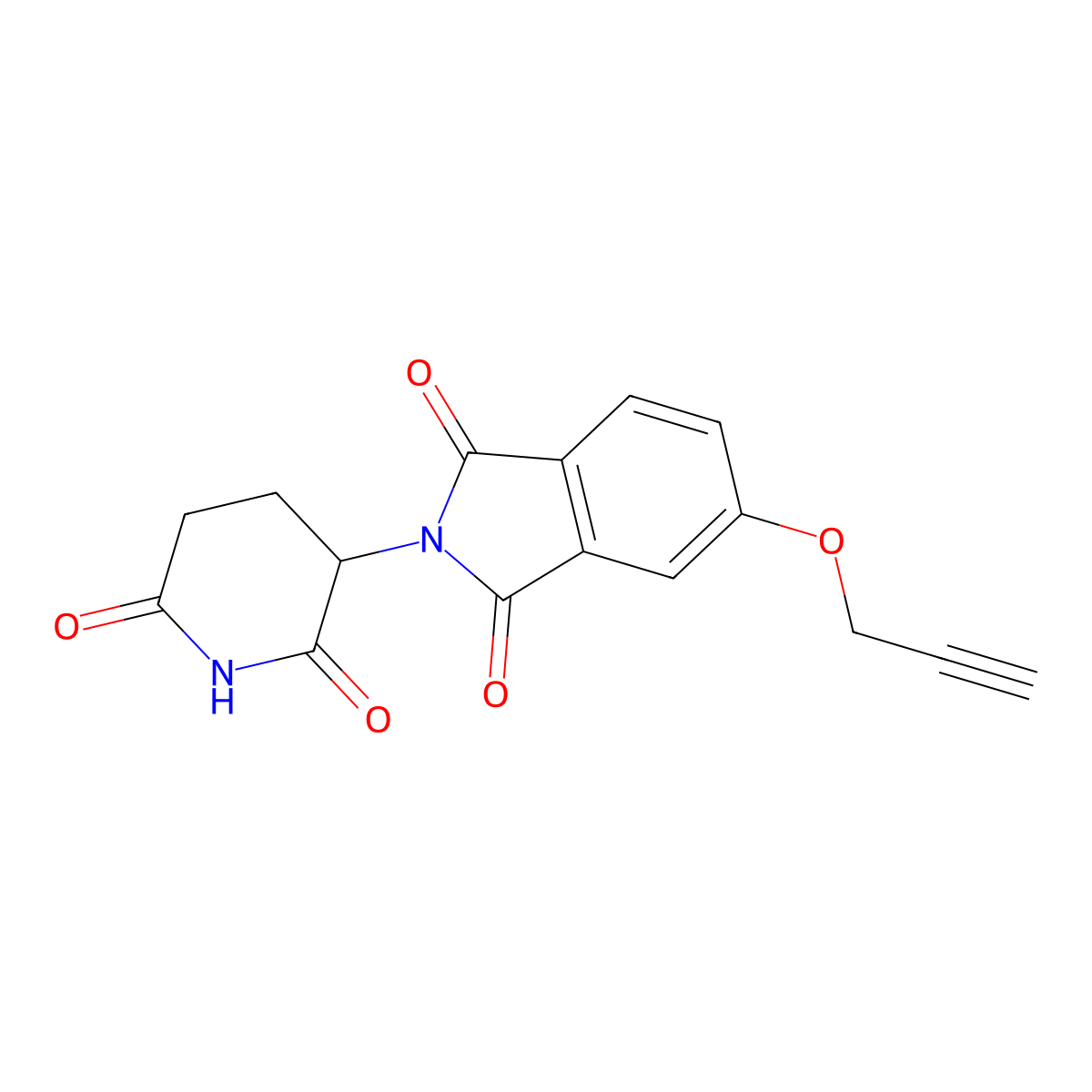 (S)-2-(2,6-Dioxopiperidin-3-yl)-5-(prop-2-yn-1-yloxy)isoindoline-1,3-dione molecular structure, CAS 2830402-56-5