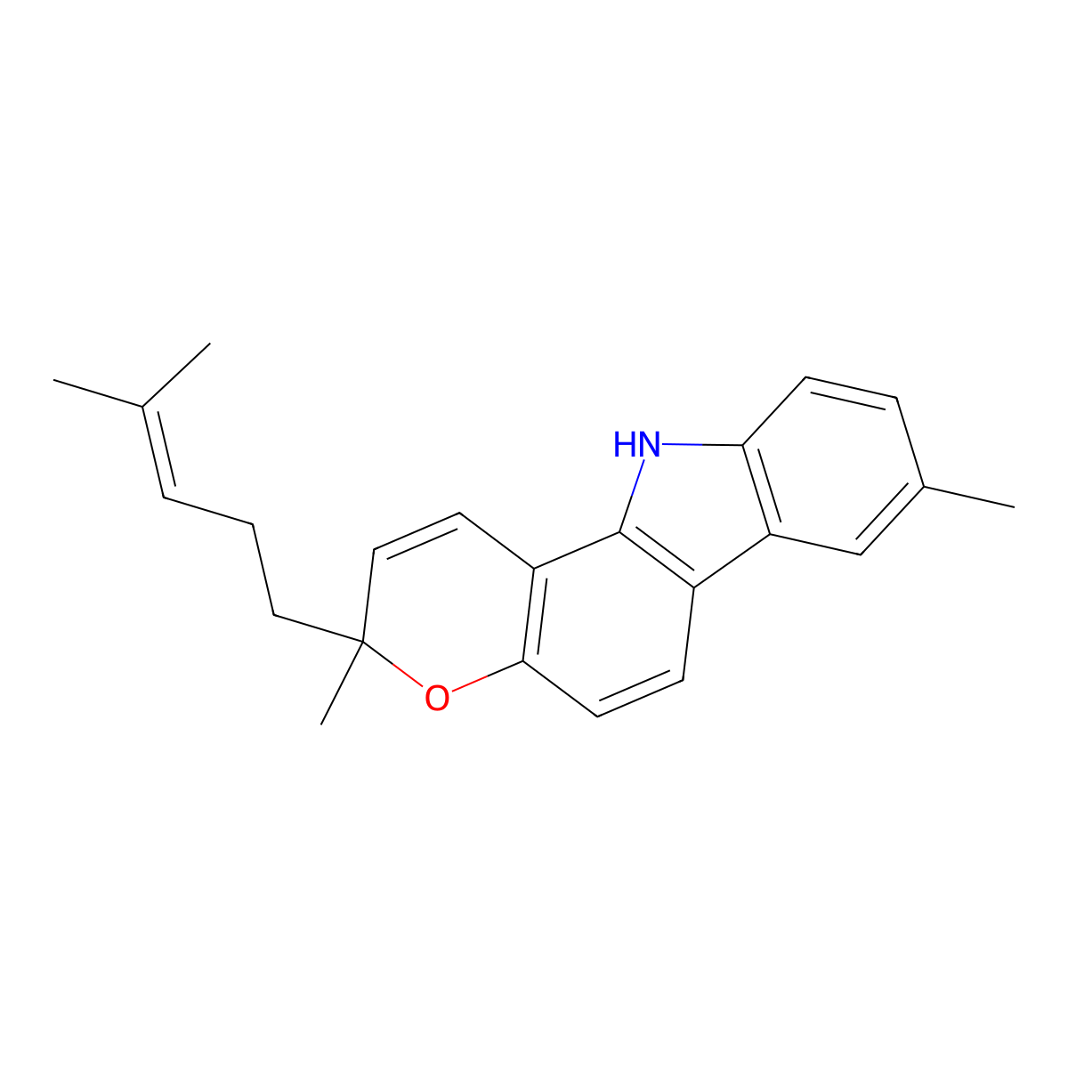 Mahanimbicine molecular structure, CAS 28305-77-3