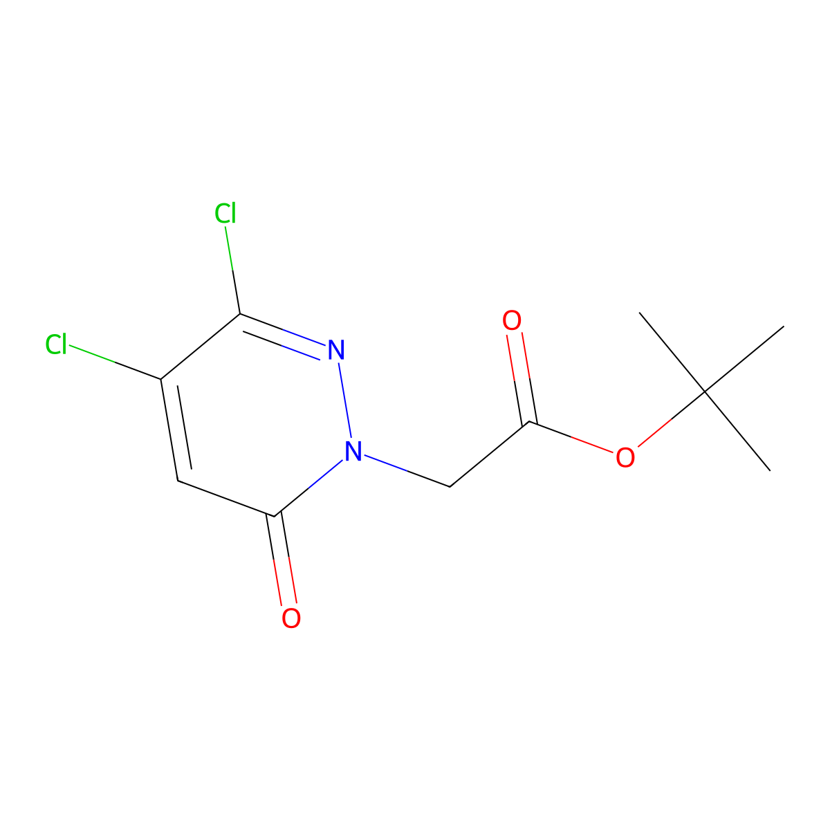 Tert-butyl 2-(3,4-dichloro-6-oxo-1,6-dihydropyridazin-1-yl)acetate molecular structure, CAS 2830580-29-3